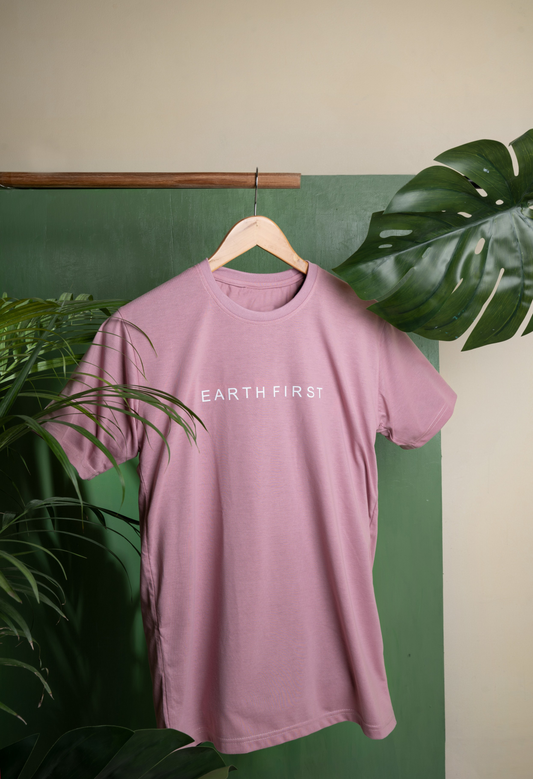 Unisex Peach Color T - Shirt