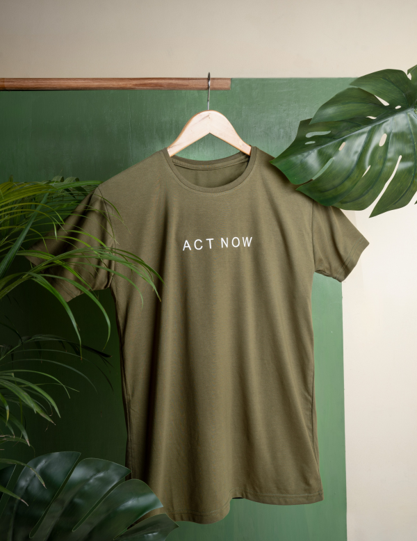 Olive Green Unisex T - Shirt